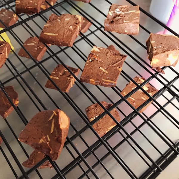 可可杏仁片餅乾:mikata 一起做