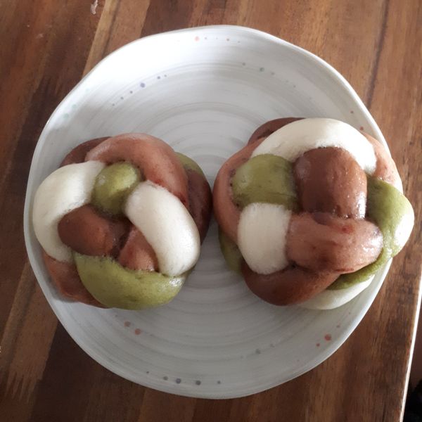 👩‍🍳四彩繡球饅頭 : 李佳佳一起做