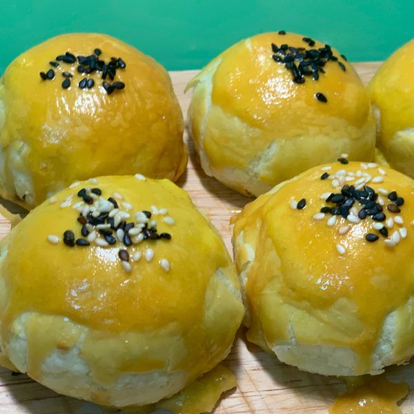 月圓人團圓👪嫦娥愛吃蛋黃酥 : 簡蛋餅一起做