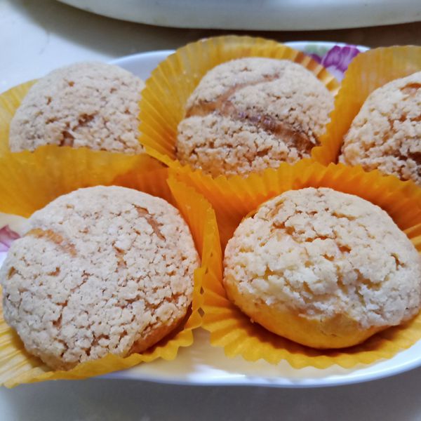 🧡脆皮餅乾卡士達泡芙🧡 (實作影片) : 櫻桃小丸子一起做