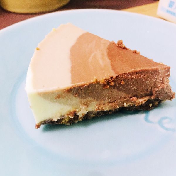 抹茶漸層乳酪蛋糕 （6吋、免烤箱） : fefe一起做