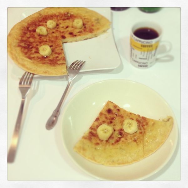 蜂蜜香蕉煎餅 : Qmin Dai一起做