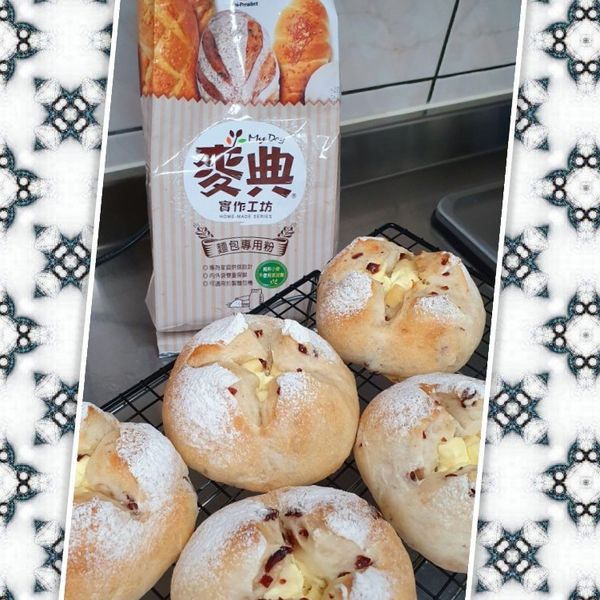 蔓越莓乳酪【麥典實作工坊麵包專用粉】 : Vita Wu一起做