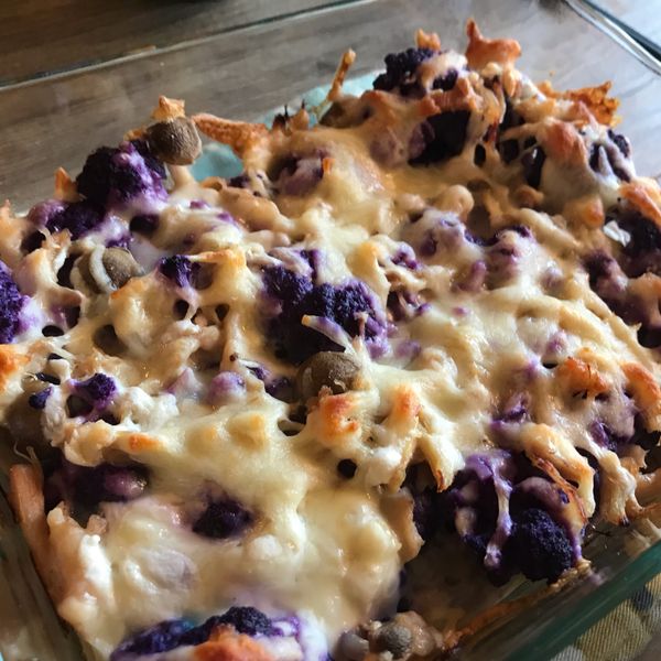 焗烤花椰菜雞絲（影片） : Peggy一起做