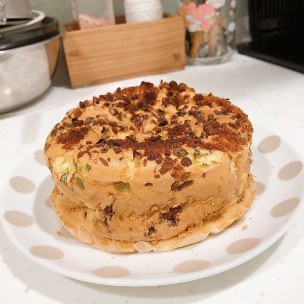 香蔥肉鬆戚風蛋糕 : Aquataro一起做