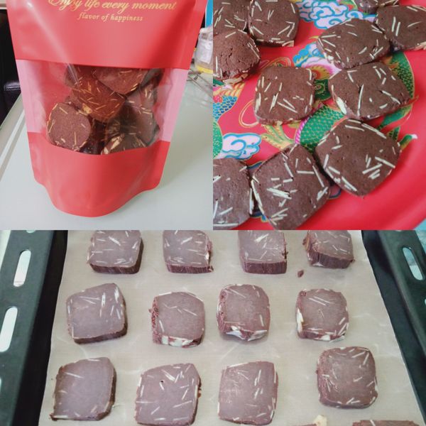 可可杏仁片餅乾:黃玉米 一起做