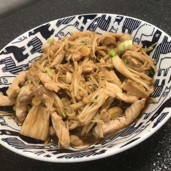 紅燒豆腐燴金針菇 : Vica Huang一起做