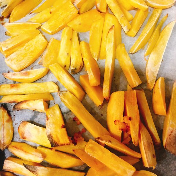 免油炸! 烤箱烤出香噴噴地瓜薯條 : 愛吃小公主Christina一起做