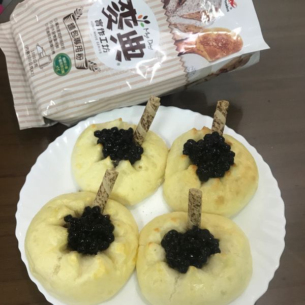 爆漿珍奶餐包【麥典實作工坊麵包專用粉】：企鵝好愛煮 一起做