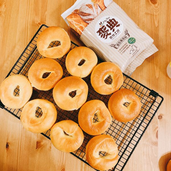原味貝果【麥典實作工坊麵包專用粉】 : Chara Chen一起做