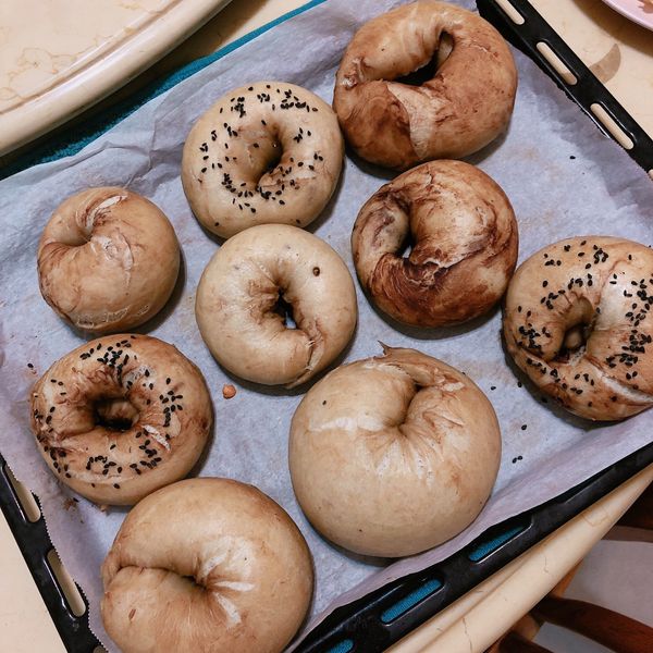 蜂蜜香蕉貝果 : CANG一起做