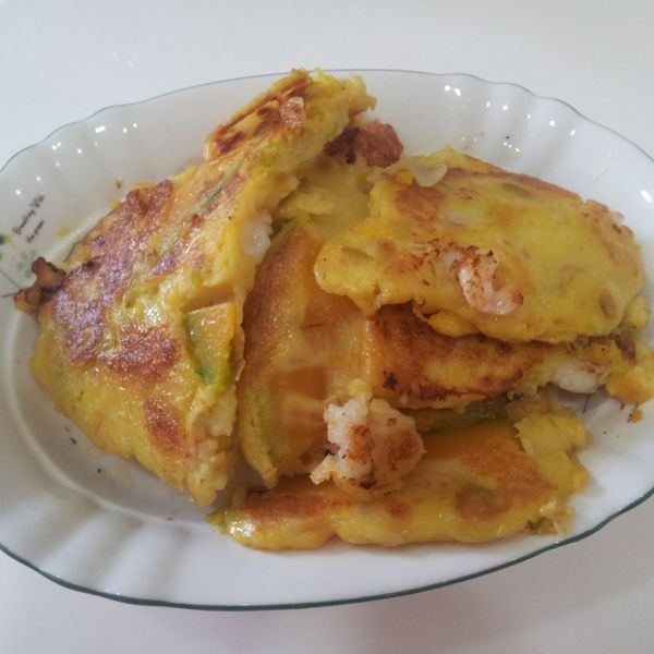 南瓜海鮮煎餅 : Ya-Ti Lin一起做