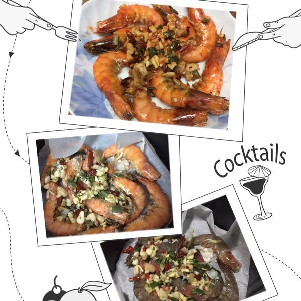 【氣炸鍋料理】蔥蒜椒鹽蝦 : Kila一起做