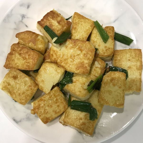 香煎雞蛋豆腐 : AH一起做