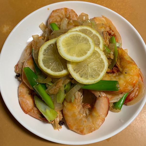 奶油檸檬蝦：ningning 一起做