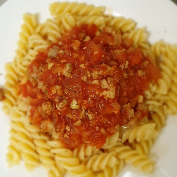 番茄肉醬義大利麵 : Chun Chun一起做