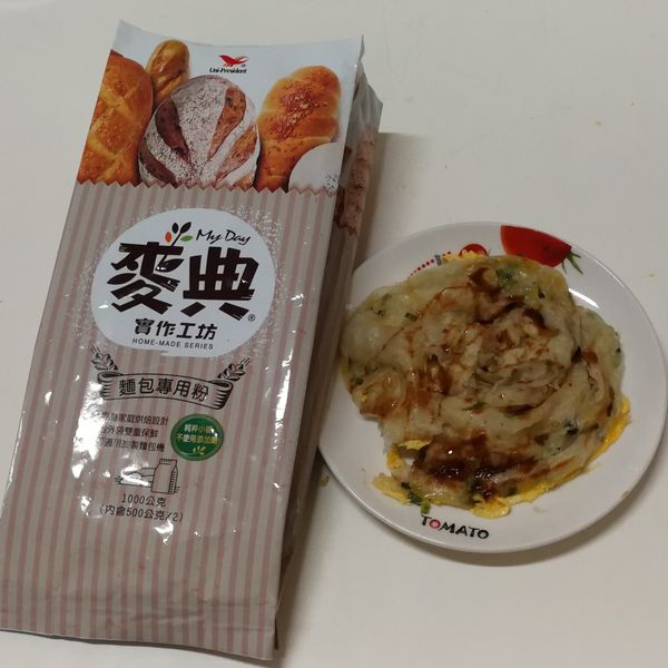 蔥抓餅【麥典實作工坊麵包專用粉】 : eva一起做
