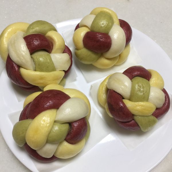 👩‍🍳四彩繡球饅頭 : Nancy Liu一起做