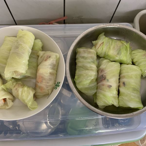 高麗菜捲 : 莊華一起做