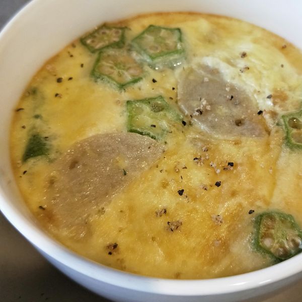 「氣炸鍋」刎仔魚蒸蛋：壓壓 一起做