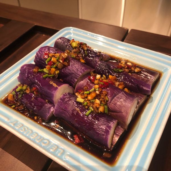 蒜辣涼拌紫茄（涼拌茄子） : Claire一起做