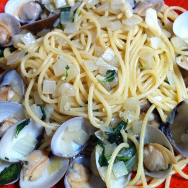 深夜食堂～白酒蛤蠣義大利麵 : Clara Tseng一起做
