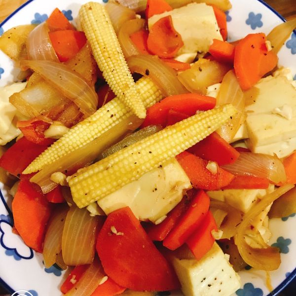 黑胡椒香煎豆腐：Doreen Lin 一起做