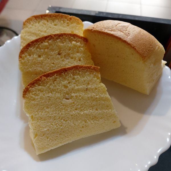 磅蛋糕模做戚風❤️（免倒扣）蜂蜜戚風蛋糕 : 王華一起做