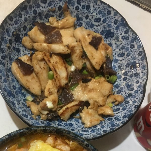 《味噌木耳香菜雞肉》 : 我只是個學習者一起做