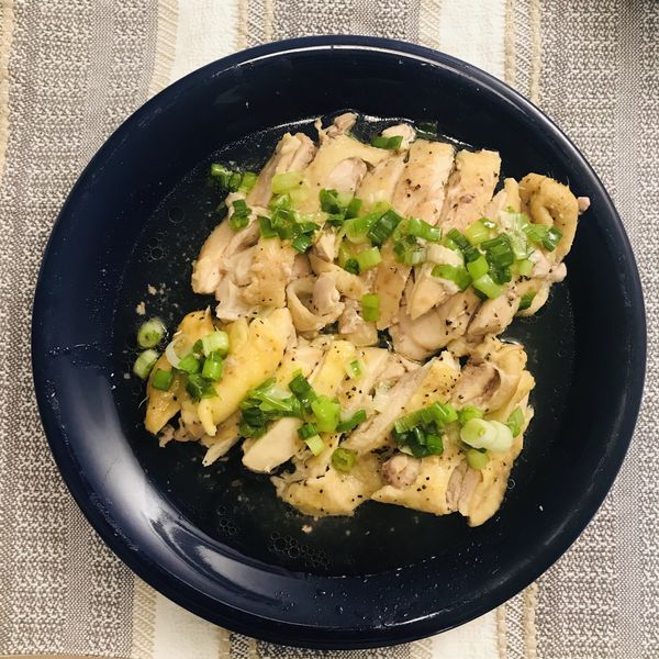 蔥油雞-簡單電鍋料理 : Q一起做