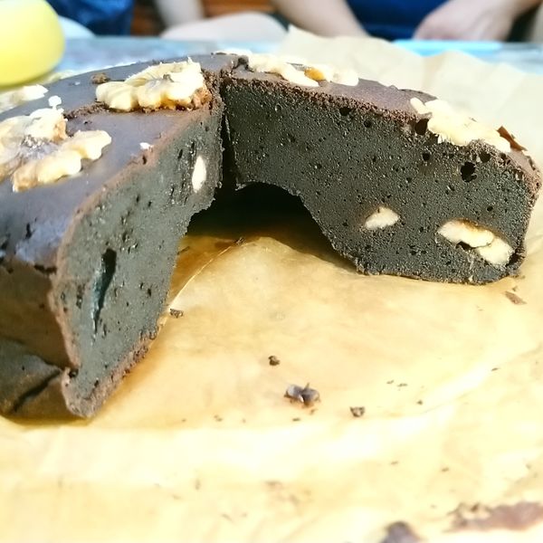 香蕉巧克力布朗尼（濕潤紮實口感） : Hola  Lee一起做