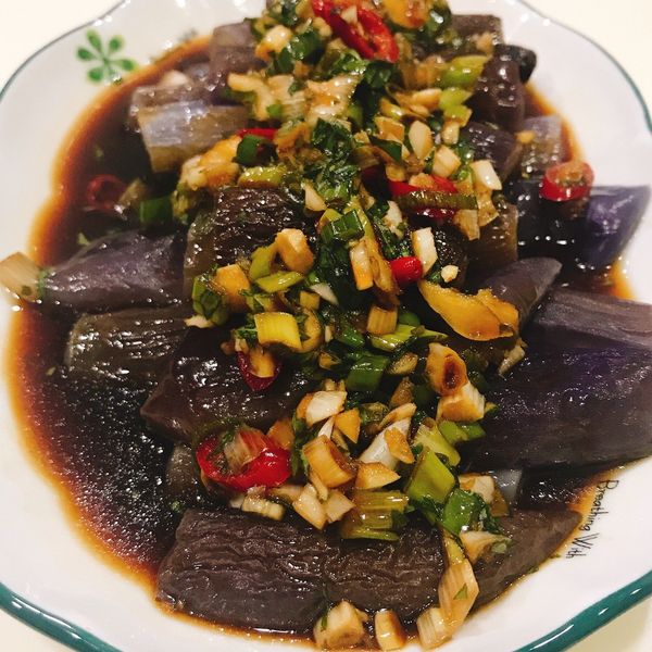 蒜辣涼拌紫茄（涼拌茄子） : Tony Ko一起做
