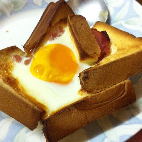 吐司烤蛋盅 : 陳傻妞一起做