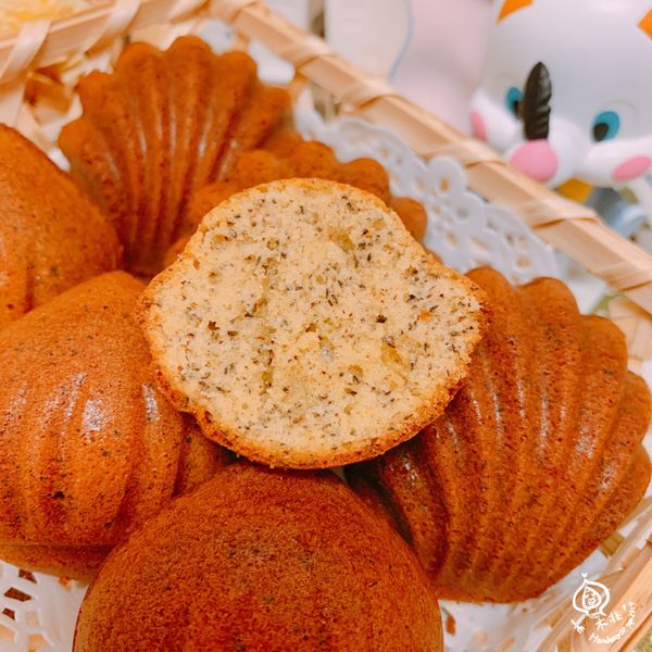 蜂蜜伯爵瑪德蓮(榛果奶油使用) : 桃艾比一起做