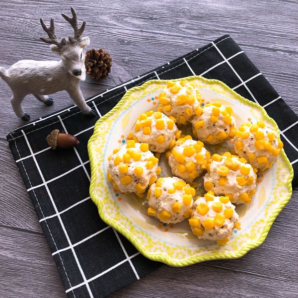 玉米豆腐雞肉丸★低脂護眼肉丸子 : Jessie Yang一起做