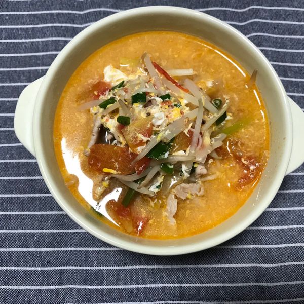 (超快速+超簡單) 蕃茄煨麵 : 安妍一起做