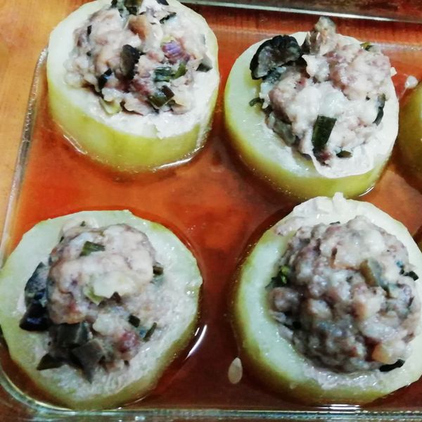 清蒸黃瓜鑲肉：Shu Ling Chang 一起做