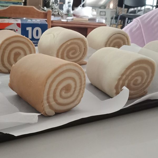 黑糖雙色饅頭：A Lin Xu 一起做