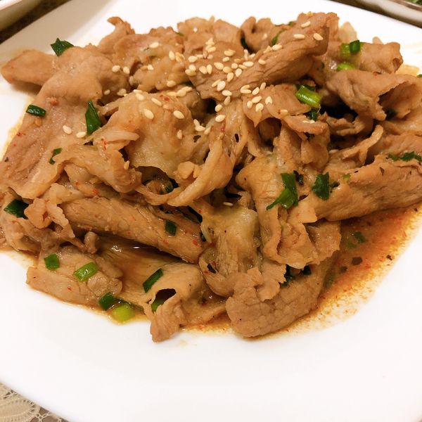 蔥爆梅花豬 : Lillian Kao一起做