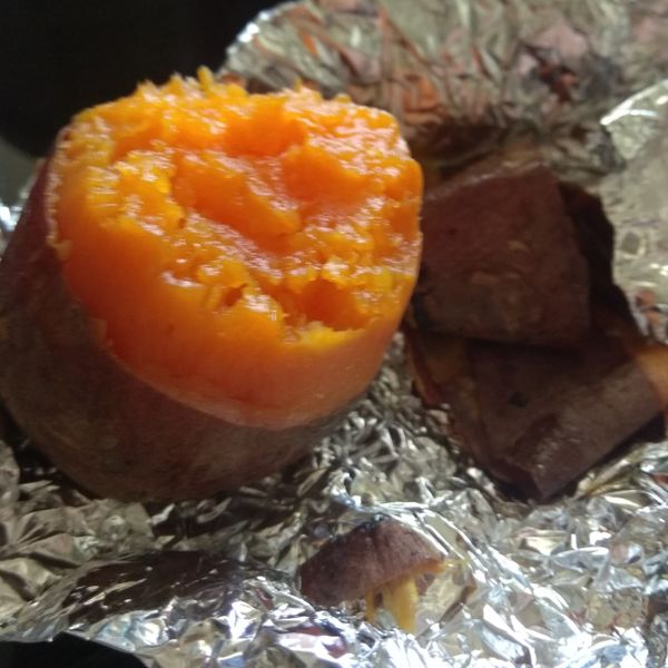 烤箱烤地瓜：Weiru Chen 一起做