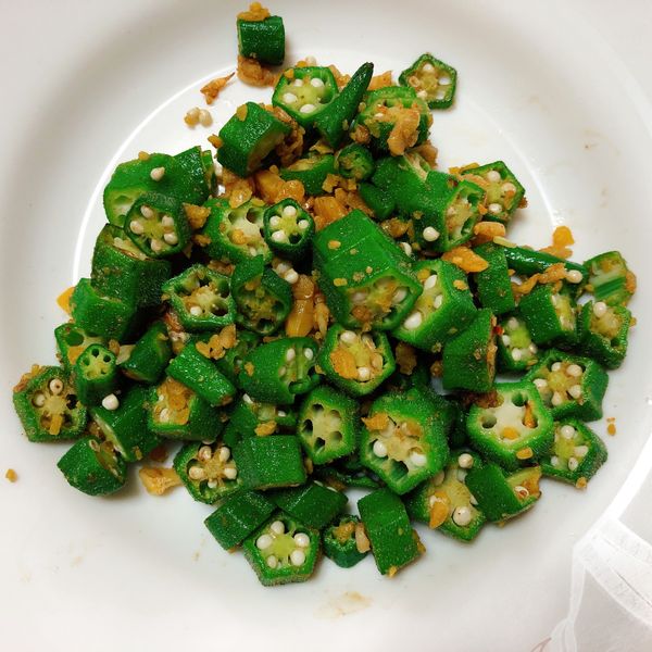 金沙星星秋葵*鹹香下飯：Helen 一起做