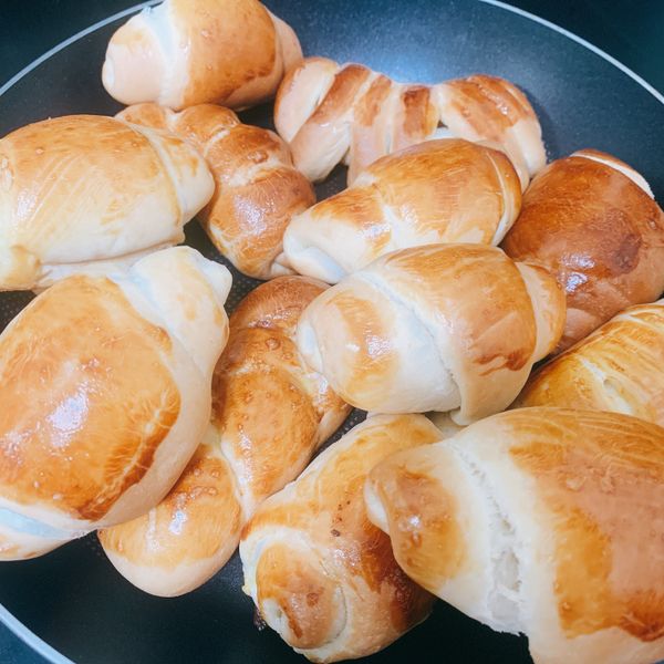 👩‍🍳鹽可頌奶油捲 : Verna Lin一起做