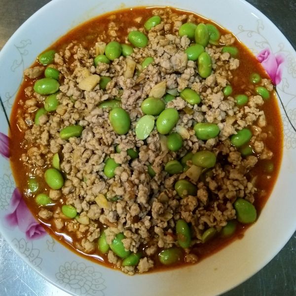 肉末炒毛豆：Hui Wen Kuo 一起做