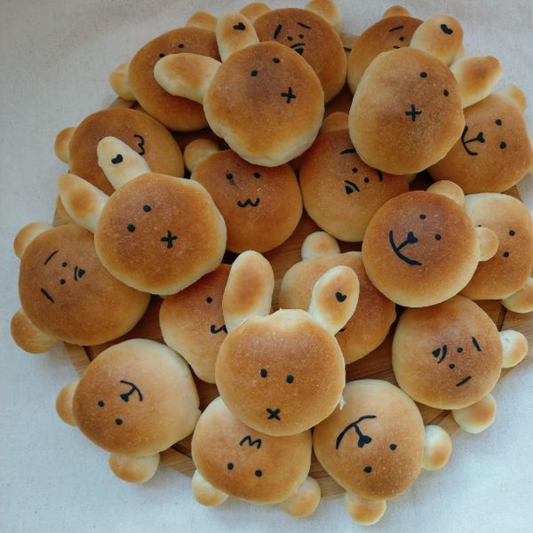 牛奶餐包(湯種法):☺️ 一起做