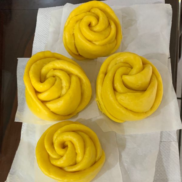 玫瑰花捲饅頭（南瓜&紫薯）：江秋香 一起做