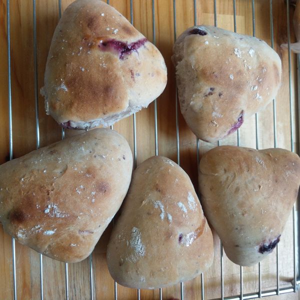 藍苺藏心麵包：sabdra 一起做