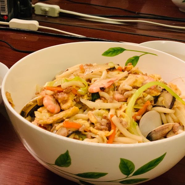 台式海鮮什錦炒烏龍麵🦐 : 米雅一起做