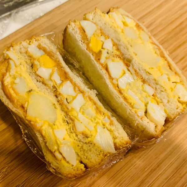 日本超商蛋沙拉三明治 : Betty Kuo一起做