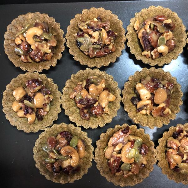 茉莉花茶香堅果塔（不回縮塔皮）：陳佩慧 一起做