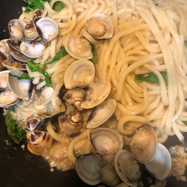 白酒蛤蜊義大利麵 : 陳蓋比一起做